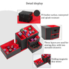 Torson Custom Leather Portable Foldable Dice Tower with Tray Magnetic Box Storage for DND RPG