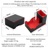 Torson Foldable PU Leather Dice Roller Magnetic Dice Tray Box for RPG Premium DND Dice Tower Suitable for MTG Game Party