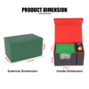 Torson 100+ Premium PU Leather Deck Playing Cards Box for Magic of Gathering Dragon YuGiOh Shield Cover Flip Deck Box Card Box