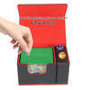 Torson 100+ Premium PU Leather Deck Playing Cards Box for Magic of Gathering Dragon YuGiOh Shield Cover Flip Deck Box Card Box