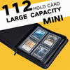 Torson 4 Pocket for Binder 112 Capacity Waterproof PU Leather Trading Card Album TCG Yu-Gi-Oh for Sports Cards