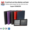 Torson 12 Pocket Trading Card Binder 384 Pocket Capacity Waterproof PU Leather Customizable Size Photo Album Baseball Cards Game