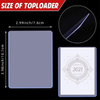 Torson 35PT 3x4 PVC Top Loader Card Sleeve for Baseball Soccer Commander TCG Pokmon Yugioh Toploader Card Holder Plastic