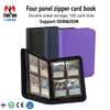 Torson Leather Pokemo Album Card Binder 4 Pockets 160+ Card Capacity Sewing Bound PP Inner Pages Customizable Logo Size Storage