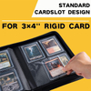 Torson 4 Pocket for Binder 112 Capacity Waterproof PU Leather Trading Card Album TCG Yu-Gi-Oh for Sports Cards