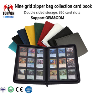 Torson Wholesale 360 Pockets Card Binder PU Leather Waterproof Big Size Trading Card Album for TCG Storage Sports Cards 200